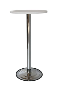 Masa Bar Masası Bistro Cafe Yuvarlak Kokteyl Ahşap Tablalı 110 Cm